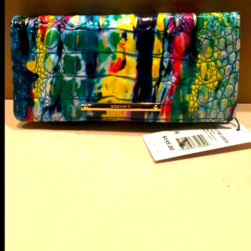 Brahmin Energy Wallet and Sunglass case NWT 2 piece set